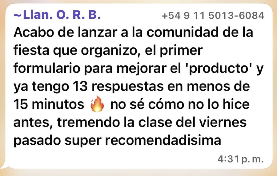 Testimonio de la comunidad sobre Contenido