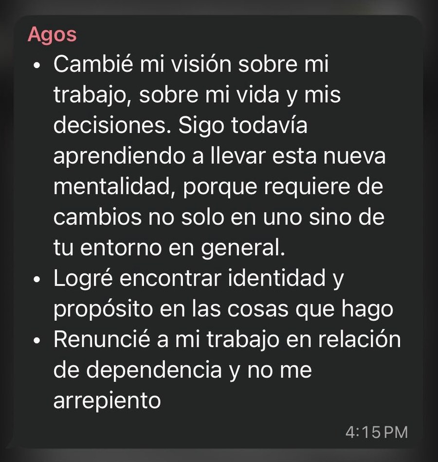 Testimonio de la comunidad sobre Equipo